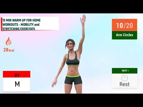 15 MIN WARM UP FOR HOME WORKOUTS   MOBILITY and STRETCHING EXERCISES/15 წუთი გასახურებელი ვარჯიში